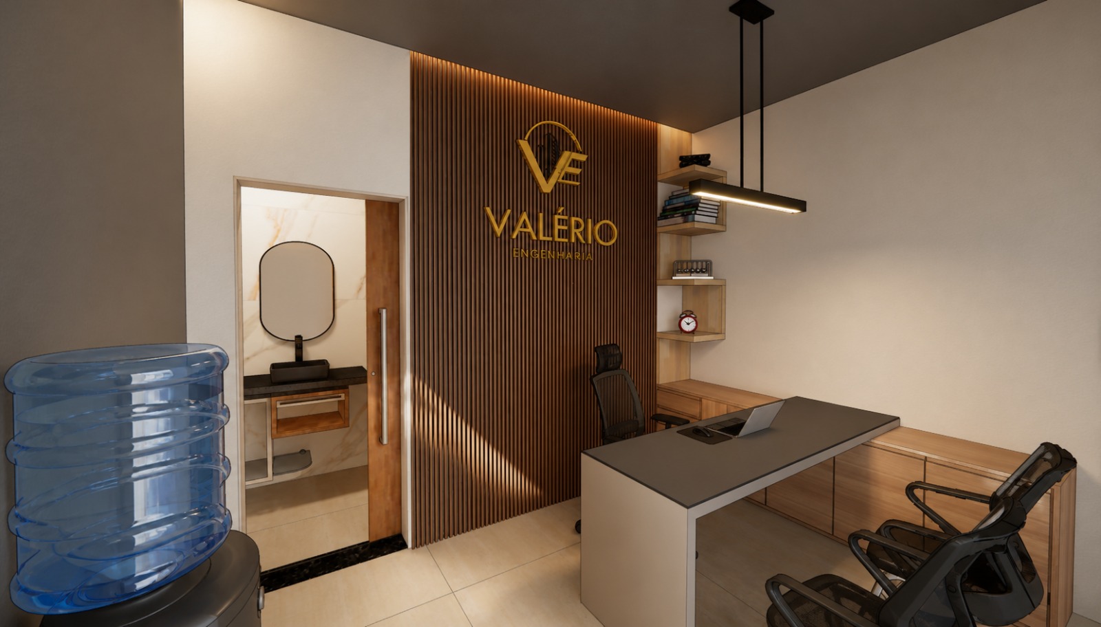 Ambiente interno projetado pela Valério Engenharia