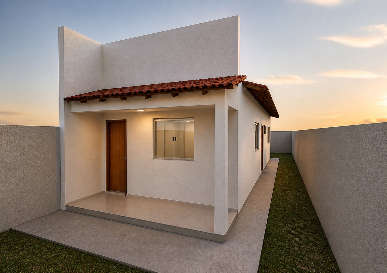 Fachada do Projeto Residencial J F
