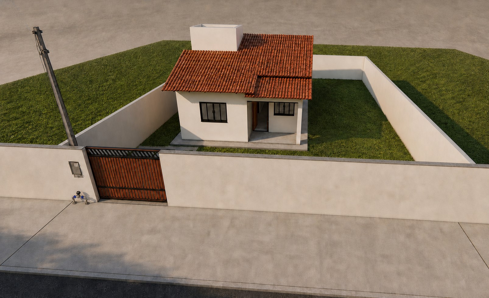 Fachada do Projeto Residencial R & T
